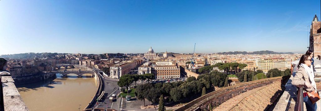 panorama from Castel Sant’Angelo