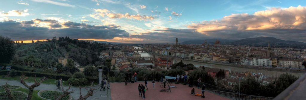 sunset at Piazzale Michelengelo