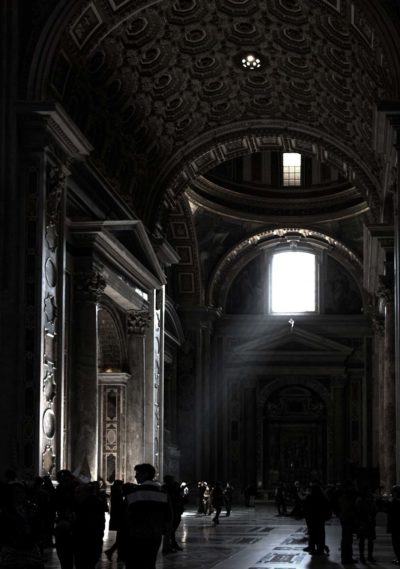shaft of light in st peters
