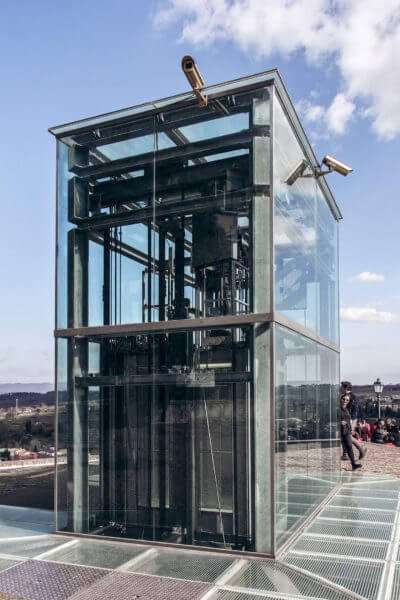 elevator at Colle di Val D’elsa