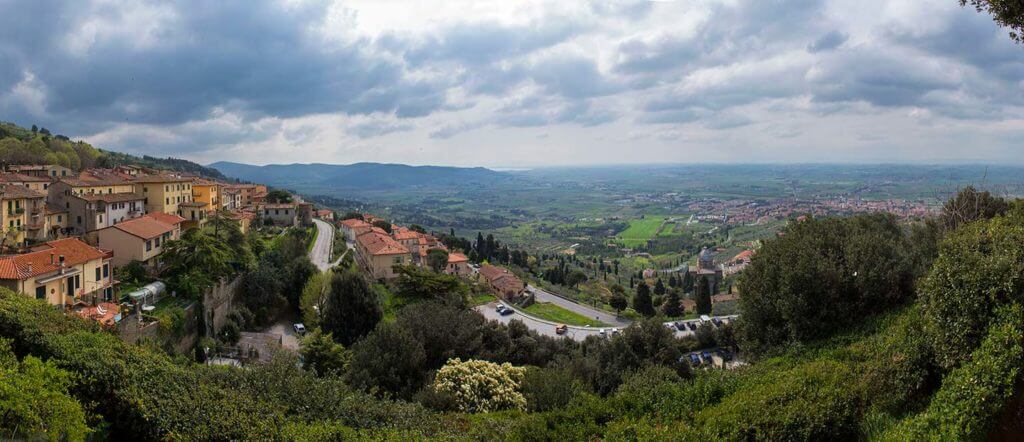 panorama from cortona