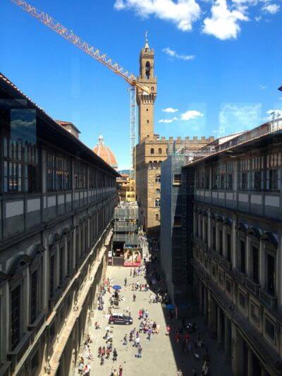 view from the uffizi gallery