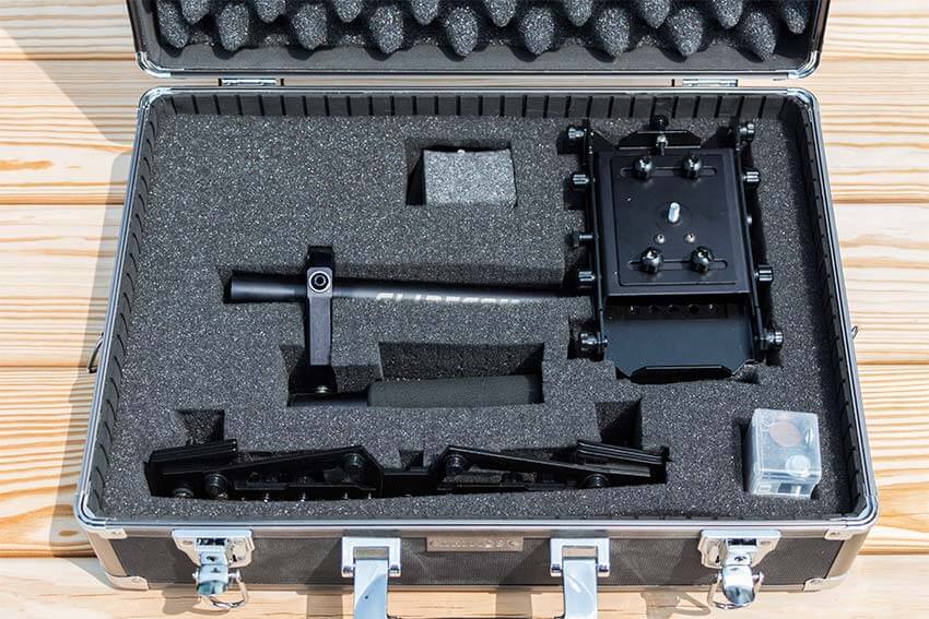 open case with glidecam inside