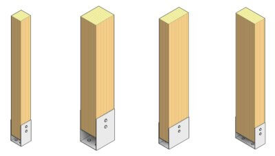 stirrup bracket column sizes